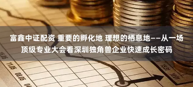 富鑫中证配资 重要的孵化地 理想的栖息地——从一场顶级专业大会看深圳独角兽企业快速成长密码
