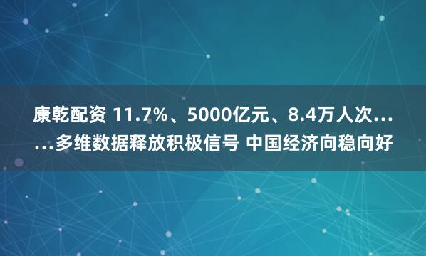 康乾配资 11.7%、5000亿元、8.4万人次……多维数据释放积极信号 中国经济向稳向好