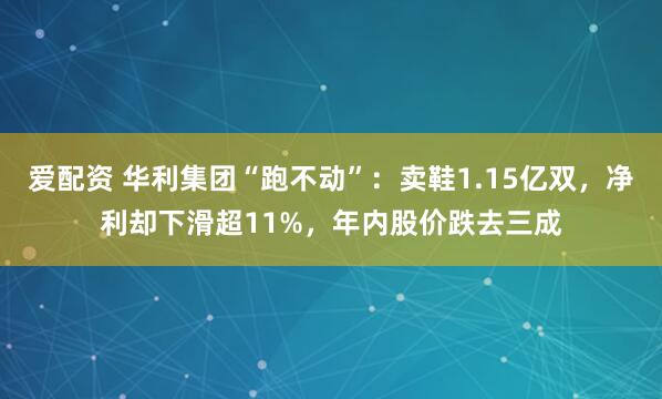 爱配资 华利集团“跑不动”：卖鞋1.15亿双，净利却下滑超11%，年内股价跌去三成